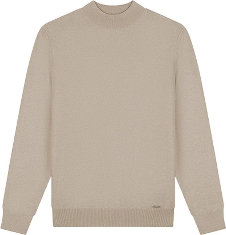Malelions - Knitted Mockneck Sweater - Sand - Gebreide Trui