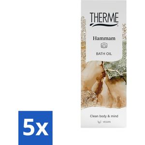 Therme - Hammam - Badolie - Hydraterend - Verzorgend - 100ml - Bulkverpakking - 5 stuks