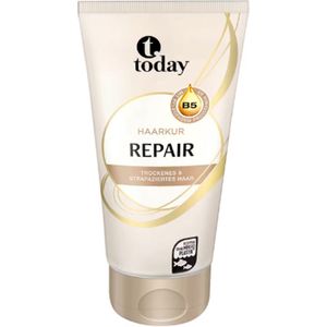 Today Repair Haarkur - Haarmasker | 1x 200 ml - Met Provitamine B5 | Intensief Verzorgend - Voor droog & beschadigd haar