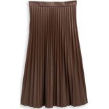 Tom Tailor Plissé midi-rok in leerlook