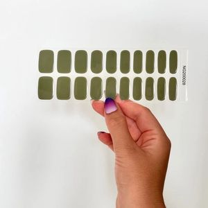 BIMA Nails - Gellak Nagel Stickers - Gel Nagel Wraps - Nail Art - UV lamp nodig - Army Green