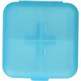 JVDL - Pillendoos Plus - Blauw - 4 Vakken