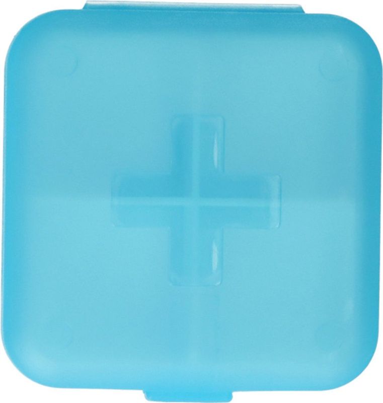 JVDL - Pillendoos Plus - Blauw - 4 Vakken