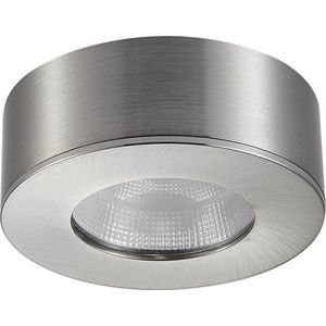 Opbouwspot Nikkel - Dimbaar - 5 watt - 415 umen Lumen - 2700 Kelvin - Warm wit licht - Lichthoek 65 graden - IP44 Badkamerverlichting