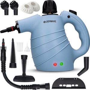 Joyware 13-in-1 Stoomreiniger Pro - Handstomer voor Vloer, Bank, Tapijt, Badkamer, Keuken & Kleding - Handstoomreiniger - Tapijtreiniger - 13 Opzetstukken - 1050 Watt - 450ML