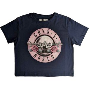 Guns N' Roses - Classic Logo Crop top - M - Blauw