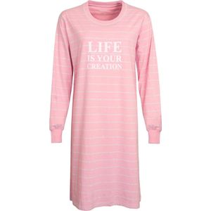 Irresistible Dames Nachthemd - Katoen - Roze - Maat XL