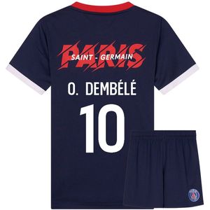 PSG Voetbaltenue Dembele - 2025-2026 - Voetbaltenue Kinderen - Shirt en Broekje - Jongens en Meisjes --116