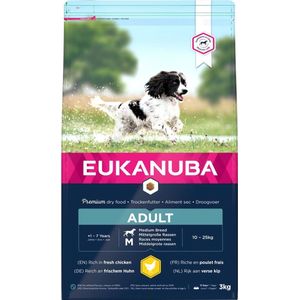 Eukanuba Dog Adult - Medium - Kip - Hondenvoer - 3 kg