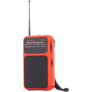 Draagbare zakradio met dubbele voeding voor FM/AM-ontvangst - Ideaal voor reizen en kamperen