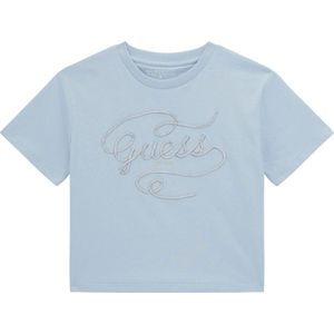 Guess Girls Cropped Shirt Blauw - Maat 176