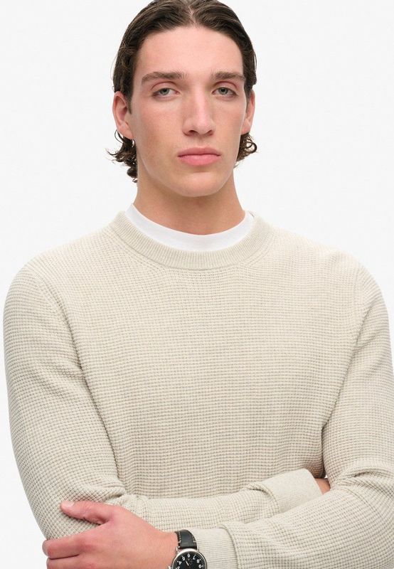 Superdry - Vintage Textured Crew Knit Jumper - Trui
