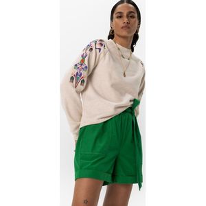 Sissy-Boy - Beige sweater met multicolour embroidery