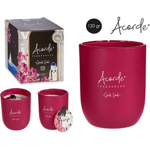 Acorde Geurkaarsen In Glas - Vier Kaarsen - Vier Geuren - Orchidee - Spa - Lavendel - Bamboe - Aroma - Parfum - Wax Wit - Kaarsglas 120 g - Kaars - 4 Stuks - Sfeer Cadeau