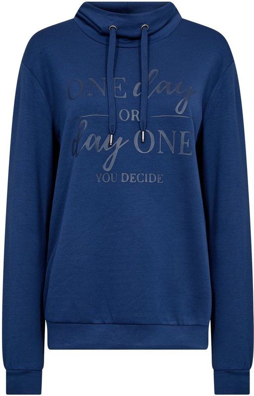 Soyaconcept - Model BANU - Sweatshirt - Opstaande Kraag - Tunnelkoord