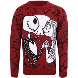 The Nightmare Before Christmas Jack & Sally Heren Christmas jumper - meerkleurig - XXL