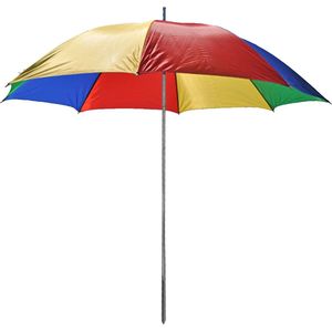 JEMIDI buiten parasol tuin zonnescherm - Multikleur strandparasol tegen zon en regen - Lichtgewicht & makkelijk te dragen - Grondstand & handvat