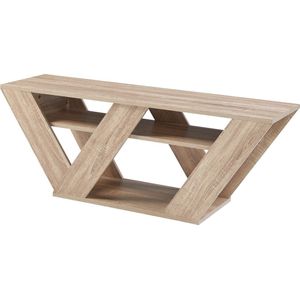 TV meubel Nome met 2 planken 110x30x40 cm eikenkleurig