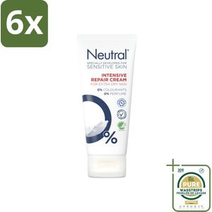 Neutral - Bodycrème - Intensive Repair Cream - Gevoelige huid - 100 ml - Voordeelverpakking - 6 stuks - Bodycrème - Voedende crème