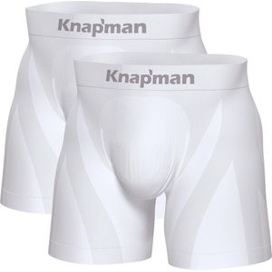 Knapman Ultimate Comfort Boxershorts Twopack | Wit | Maat M