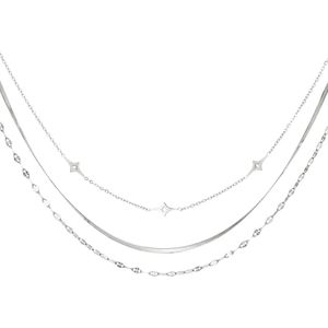 Yehwang | Multi-layered Ketting | Verkleurt niet | Stainless steel