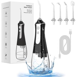 Draadloze orale irrigator met 3 modi en 5 sproeiers - Effectieve tandreiniging en tandsteenverwijderaar