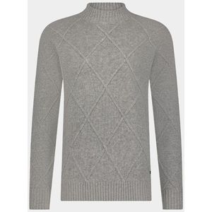 Born With Appetite Coltrui Grijs Ivar Pull Mockneck BWA25305IV44/920 light grey