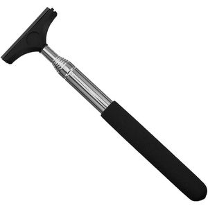 Allecto plus - Mini-ruitenwisser met intrekbare handgreep en siliconen lip - Dodehoekspiegel autoruiten badkamer keuken - 1 stuks