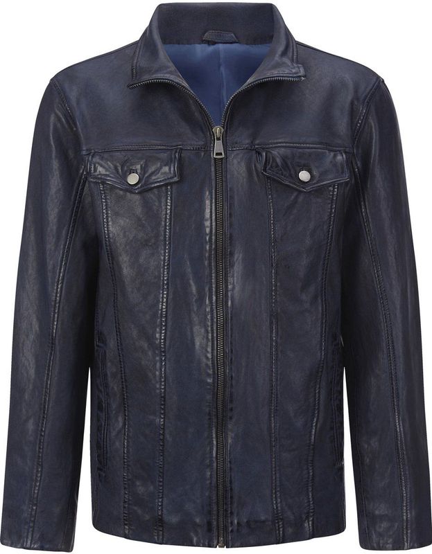 Babista - BELLINIRO - Leren Jack - Donkerblauw