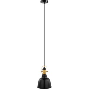 EGLO Vintage Gilwell - Hanglamp - 1 Lichts - Zwart, Brons