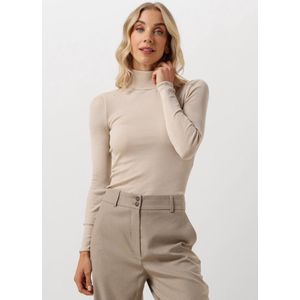 Rosemunde Silk T-shirt W/ Roller Neck Truien & vesten Dames - Sweater - Hoodie - Vest- Beige - Maat XS