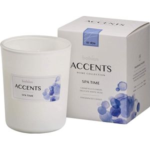 Bolsius Geurkaars Accents Spa Time 9,2 Cm Glas/wax Wit