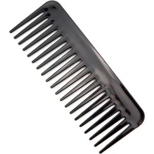 Scoby - Grove Haarkam met Brede Tanden - Voor Hoofdhaar en Styling - Hair Comb - Zwart