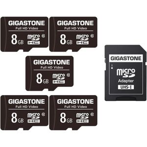 8 GB Micro SDHC Geheugenkaart - Hoge Leessnelheid tot 80 MB/s - Ideaal voor Full HD Video