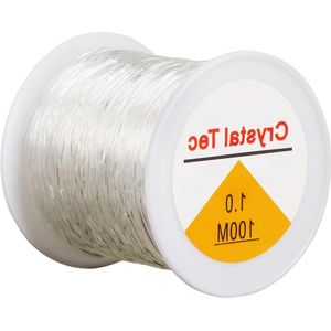 Elastisch nylon koord - 1 mm - voor kralen en doe-het-zelf sieraden maken (100M)