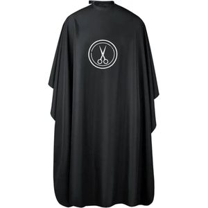 Nivard Baardschort - Beard Bib - Scheerschort - Baard Cape - Kappersmantel - Kapmantel - Zwart