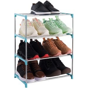 JGS ® Compact en Stijlvol Schoenenrek met 4 Niveaus voor Maximale Opbergruimte in Huis of Kantoor