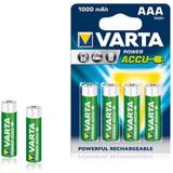 Varta Power Accu NiMH-batterij AAA Micro 1000 mAh 4-pack