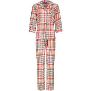 Rebelle Flanellen Pyjama Oranje/Wit