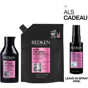 Redken Acidic Color Gloss Duo + Cadeau - Shampoo 300ml & Refill shampoo 500ml + Leave-in Spray 45ml Cadeau - Gekleurd Haar