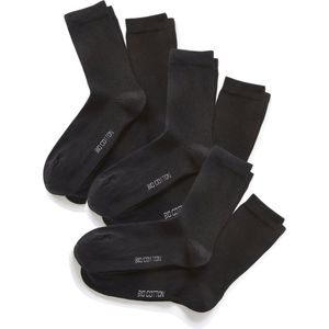 Damart - Set van 3 paar sokken van met name biologisch katoen - Dames - Zwart - 43/46