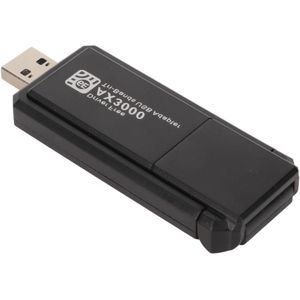 WiFi6 USB-adapter voor Desktop-PC - 3Gbps TriBand Draadloze Gigabit Netwerkkaart - 802.11ax - 2.4G 5G 6G - USB WiFi-dongle voor PC