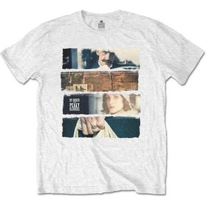 Peaky Blinders - Slices Heren T-shirt - L - Wit