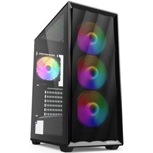 VK4 Rainbow - PC Behuizing - Zwart - ATX - 4x 120mm Fans