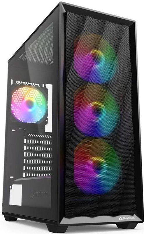 VK4 Rainbow - PC Behuizing - Zwart - ATX - 4x 120mm Fans