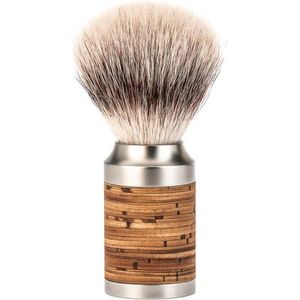 Mühle - Rocca - Scheerkwast - Roestvrijstaal - Berkenschors