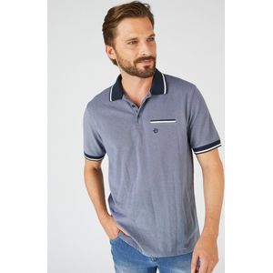 Damart - Polo in piquétricot - Heren - Blauw - XXL