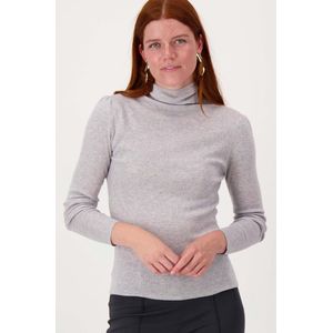 Zusss Fijn Gebreid Truitje Met Strass Steentjes Grijs