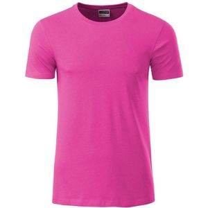 James and Nicholson - Heren Standaard T-Shirt (Roze)
