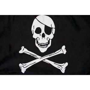 Vlag piraat  90 x 150 cm